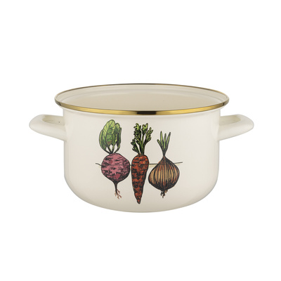 Garnek emaliowany warzywka 16 cm 2 l