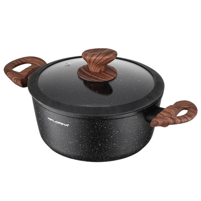 Garnek aluminiowy Florina Master Black 20 cm 2.1l