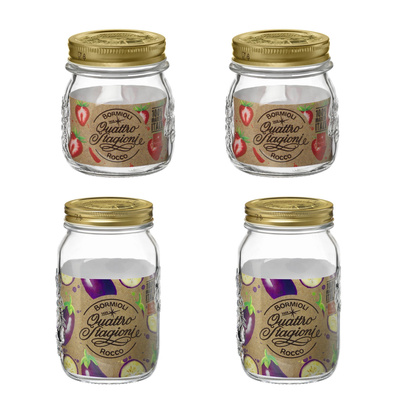 Zestaw słoików Bormioli Rocco Quattro Stagioni  250 ml; 1 l