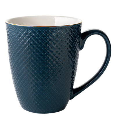 Kubek porcelanowy Florina Tiffany 400 ml niebieski