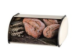 Chlebak nierdzewny Florina Rotolo kremowy 35 x 23 x 14,5 cm