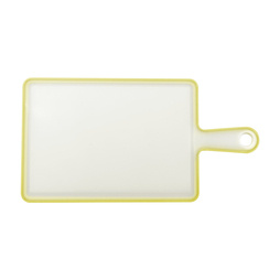 Kuchenna deska do krojenia antypoślizgowa Praktyczna Capri 19x36,5x0,7 cm mała biały / limonka