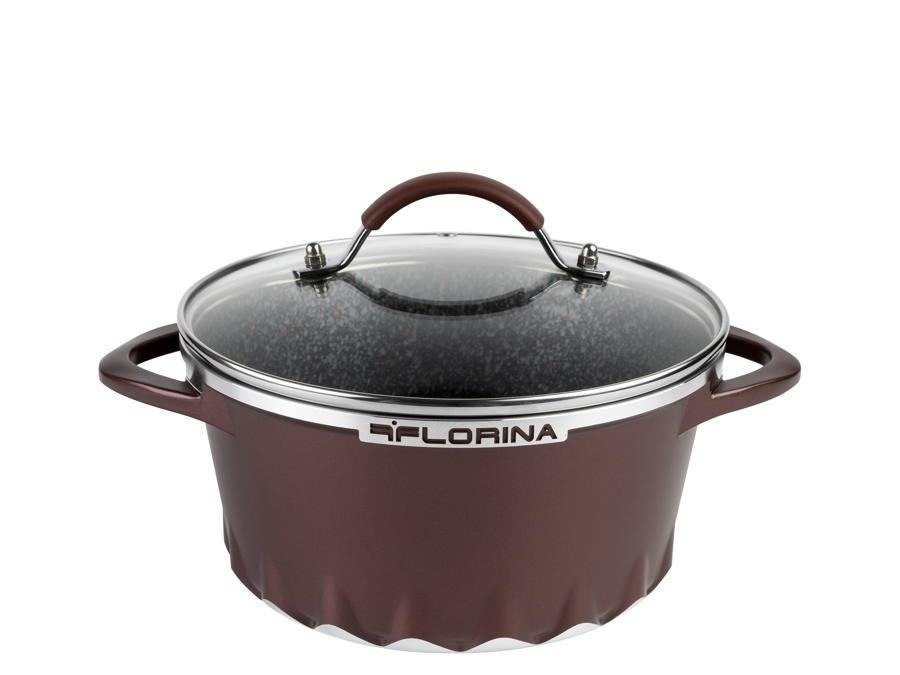 Garnek aluminiowy Florina Aero bordo 22 cm