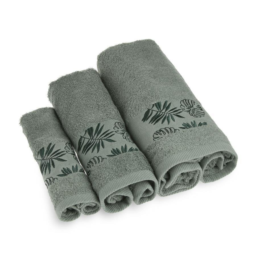 Komplet ręczników Miss Lucy Selva 3-elementowy jasna zieleń