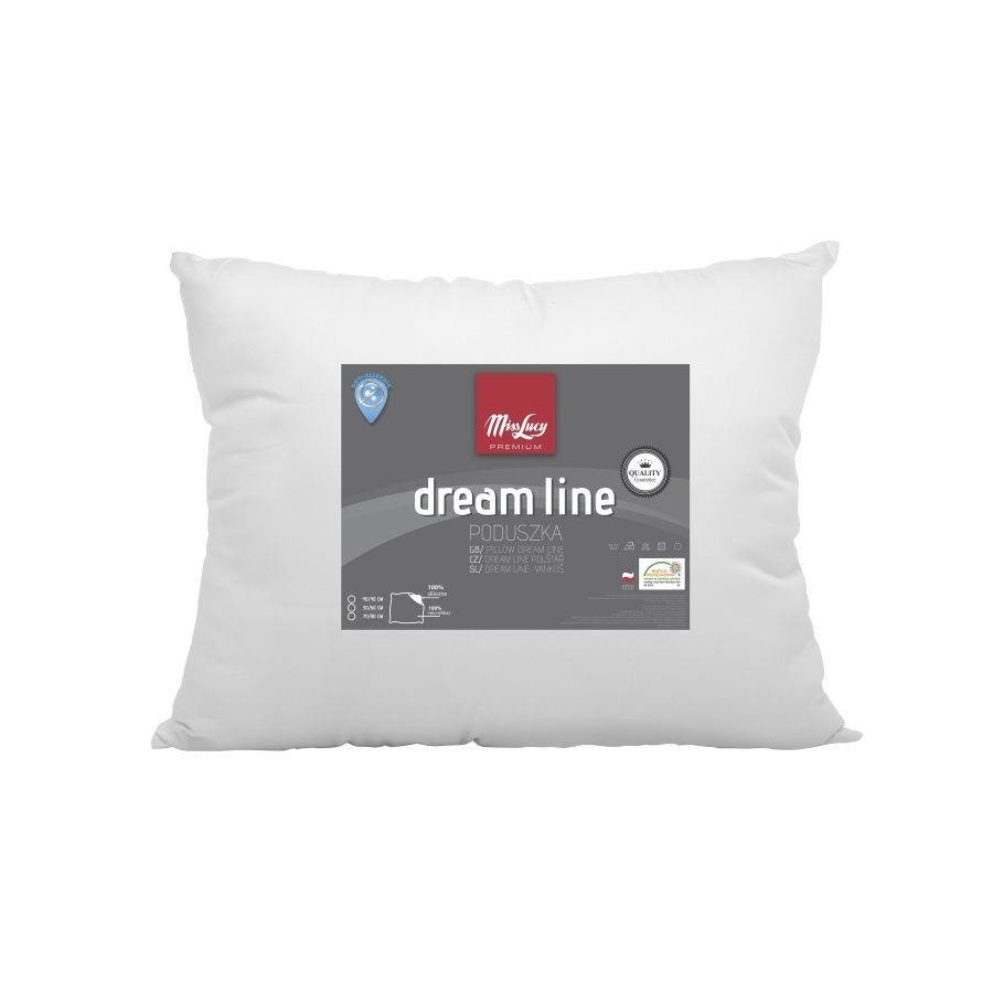 Poduszka Miss Lucy Dream Line biała silikon 70 x 80 cm