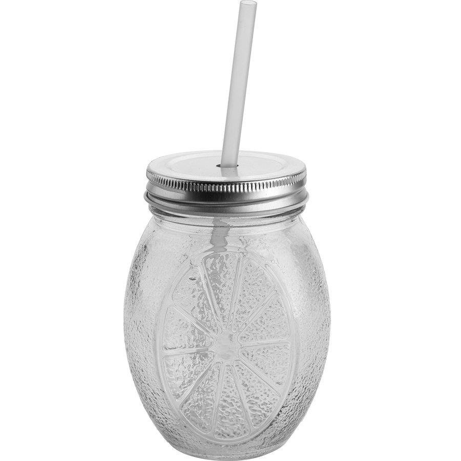 Szklanka Florina Lemon ze słomką 460 ml